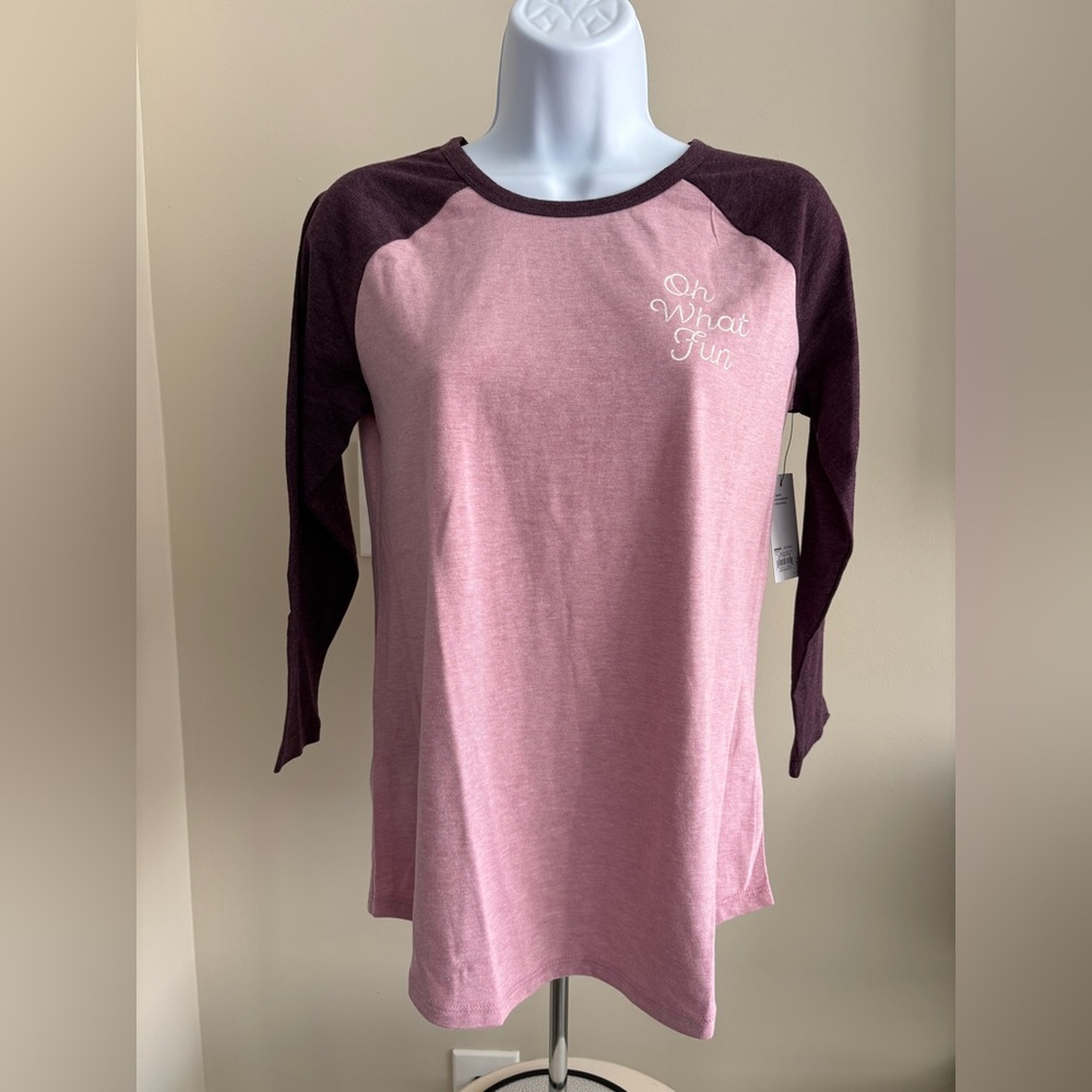 Sonoma Pink and Plum 3/4 Length Tee